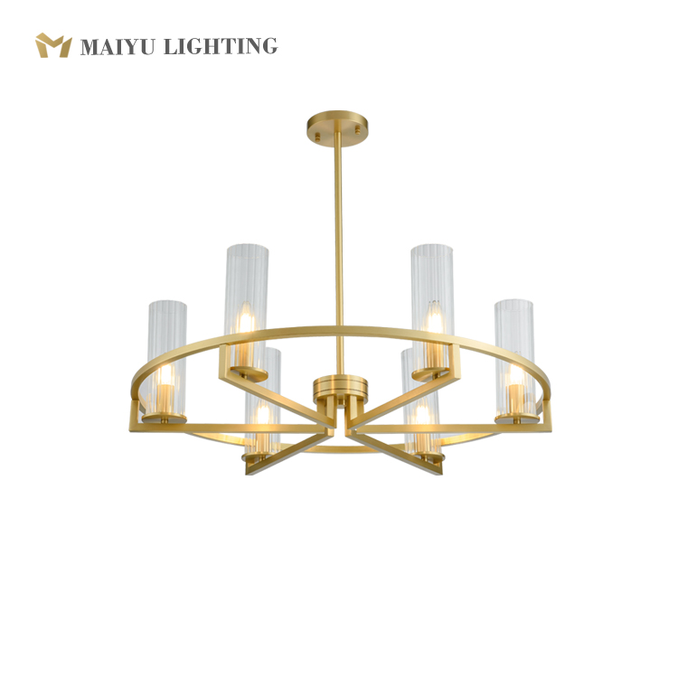 Glass chandelier