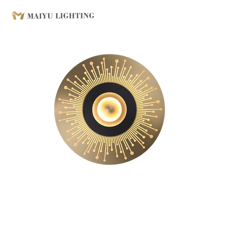 Brass wall lamp