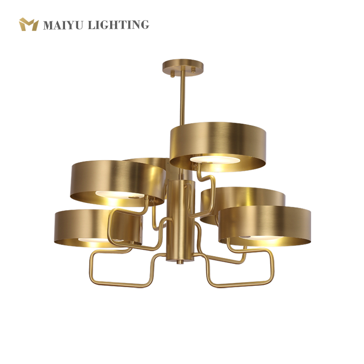 Brass chandelier