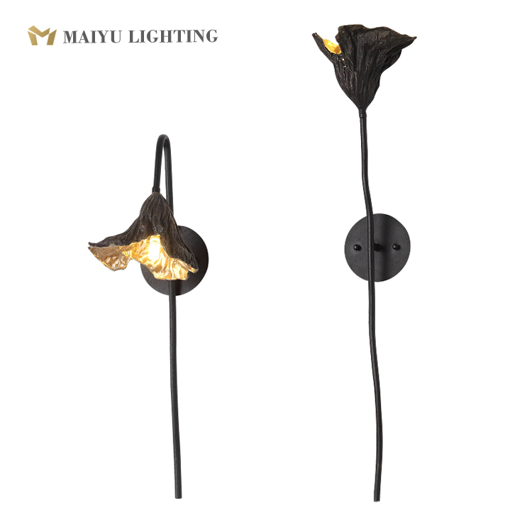 Brass wall lights