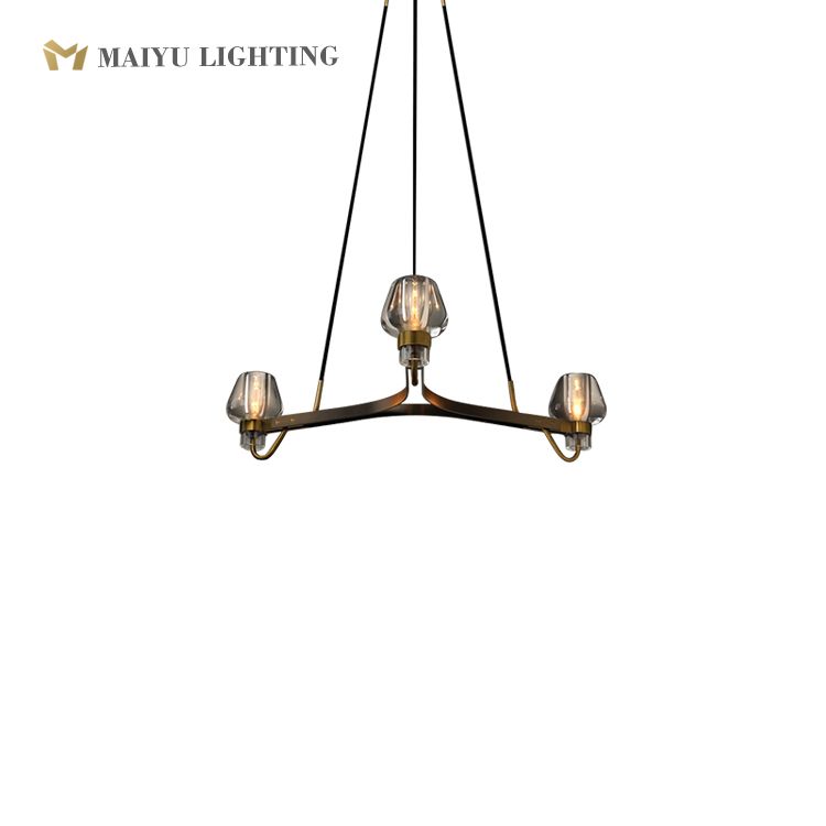 Antique brass chandelier