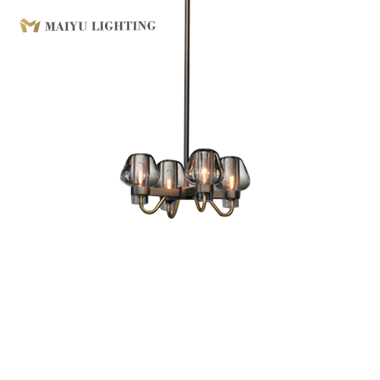 Glass chandelier