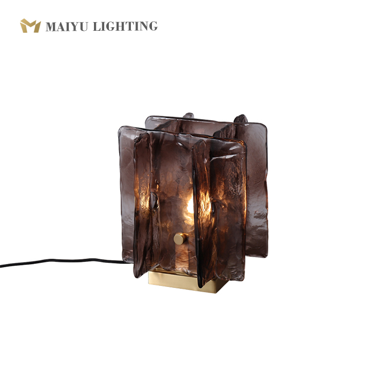 Hand made glass table lamp