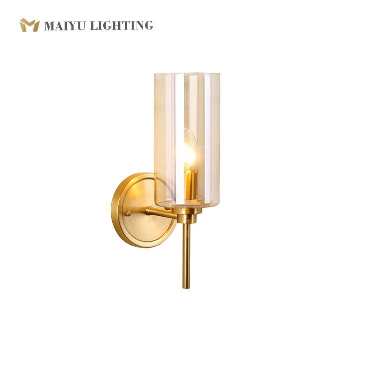 Brass wall lamp