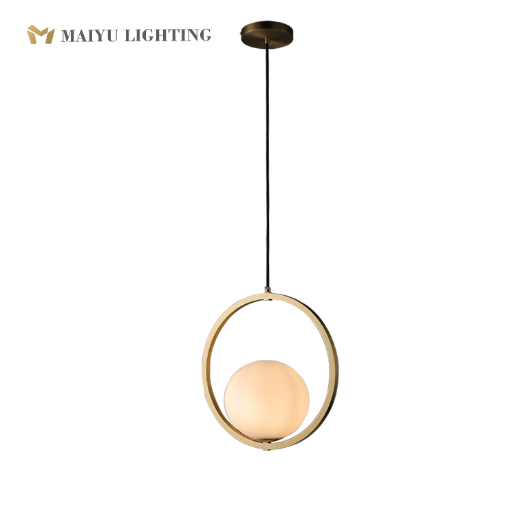 Single hanging lamp for indoor lighting