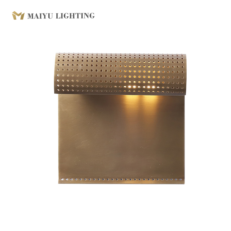 Brass color wall lighting for villa homeside