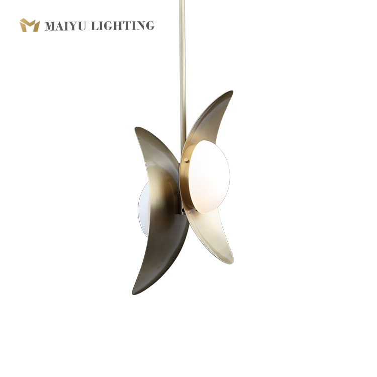 Brass hanging lamp single pendant lamp lighting