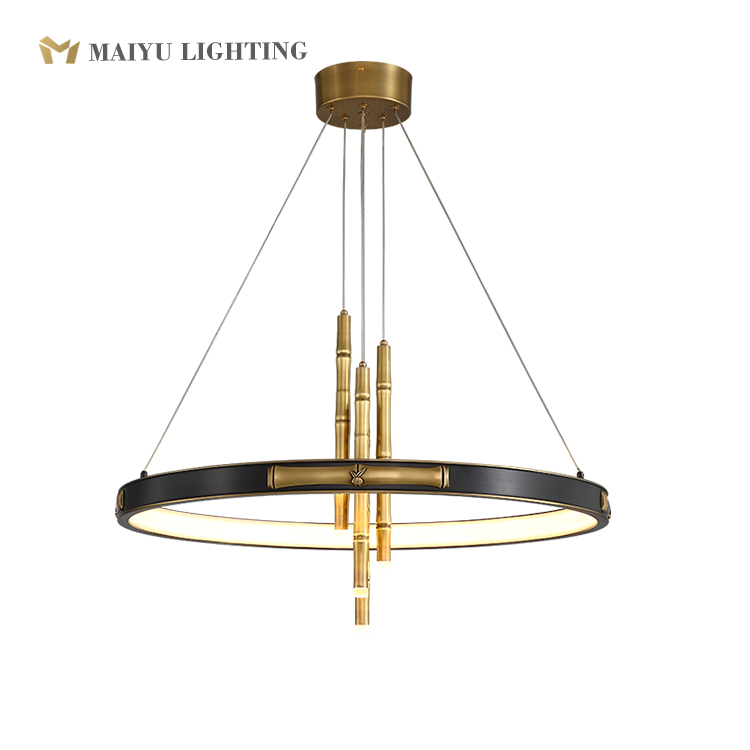 Brass silicone pendant lamp led lighting